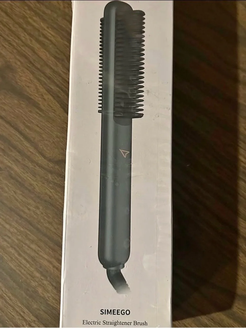 NIB Ceramic Heated Hair Straightening Brush - Women Hair Styler